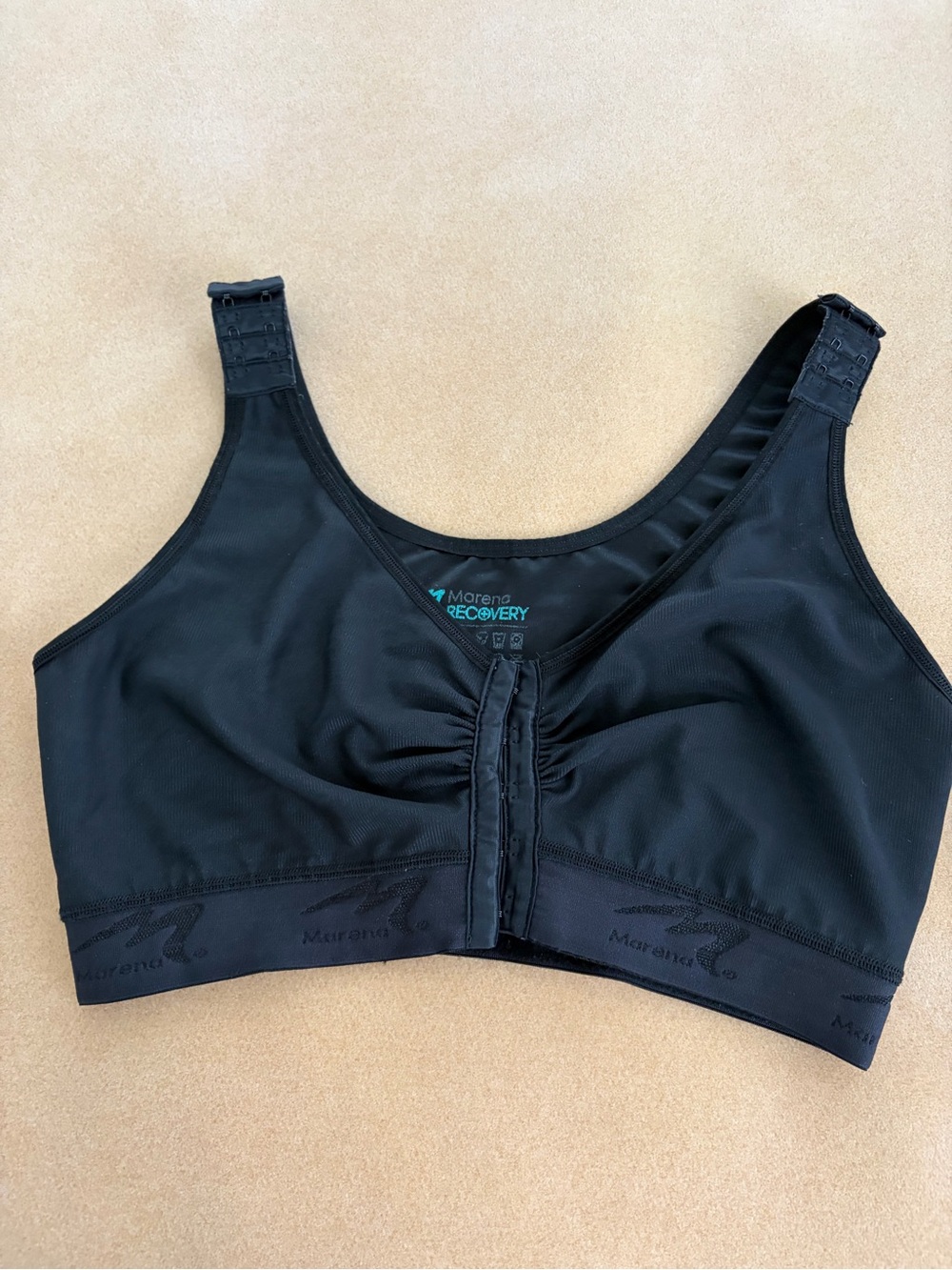 Marena post surgical bra 38-40 band. Black 2 available